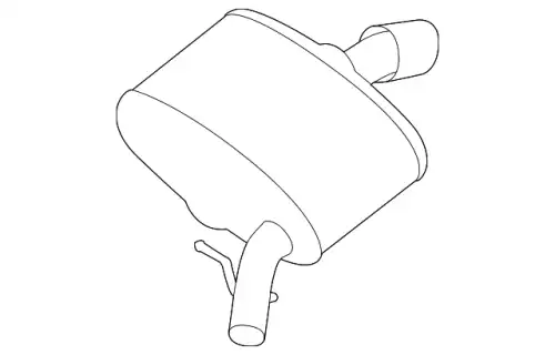 Задний глушитель LR105233 LAND ROVER