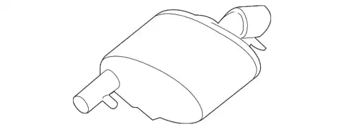 Задний глушитель LR105235 LAND ROVER