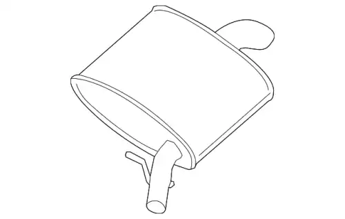 Задний глушитель LR105224 LAND ROVER