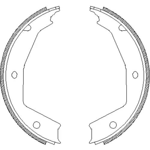 Тормозные колодки барабанные REMSA 4705.00