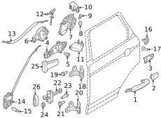 LR117161 ИСПОЛНИТЕЛЬНОЕ УСТРОЙСТВО LAND ROVER