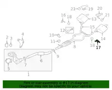 HALTER - NACHSCHALLDAEMPFER LR110252 LAND ROVER