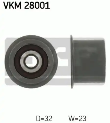 ролик обводной ремня ГРМ!\ BMW E36/E34/E30 1.6/1.8 <94 VKM28001 SKF