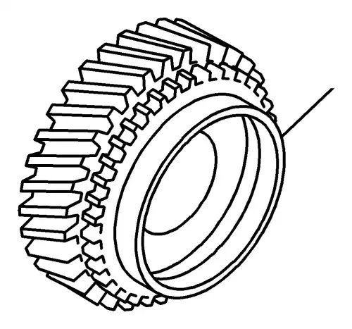 Шестерня КПП ISUZU 8972412410
