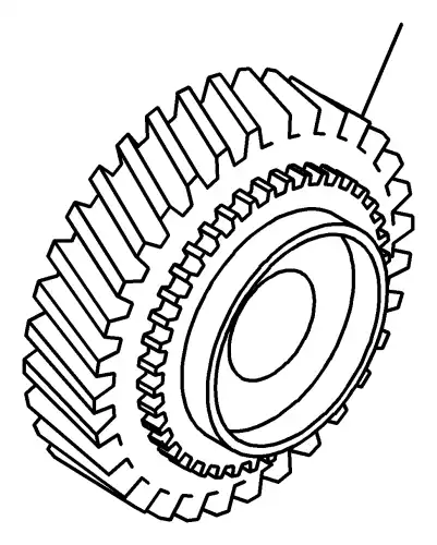 Шестерня КПП ISUZU 8972412460