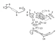 прокладка турбокомпрессора 285213L200 KIA