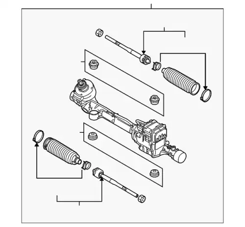 Рулевая рейка FORD AA5Z-3504-PE