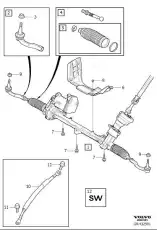 Рулевая рейка VOLVO 36010324