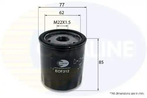 Фильтр масляный COMLINE EOF312 Opel