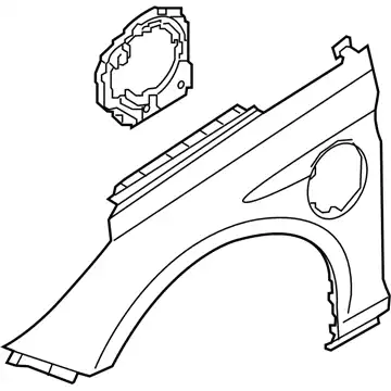 Крыло HYUNDAI / KIA 66321C1700