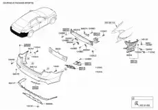 86690B1500 СУППОРТ ПАНЕЛИ БАМПЕРА HYUNDAI