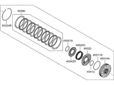 муфта акпп 45510-2F000 HYUNDAI