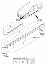 МОЛДИНГ КРЫЛА 87771C1500 HYUNDAI