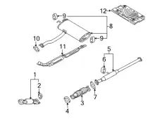 глушитель 287002S101 HYUNDAI