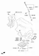 Поддон картера двигателя HYUNDAI / KIA 215102B040