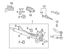 втулка рулевой рейки CP3 53436-TA0-A01 HONDA