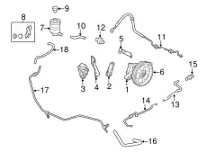Бачки гидроусилителя руля HONDA 53701TK8A01