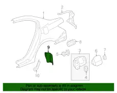 Подкрылок HONDA 74591TA0A00