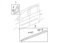 MOLDING ASSY, DOOR 75495SHJA01 HONDA