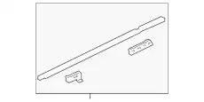 MOULDING ASSY, PLASTIC 72950SHJA11 HONDA