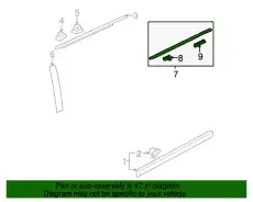 MOULDING ASSY, PLASTIC 72950SHJA11 HONDA