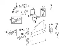 Ручка двери HONDA 72183TA5A11