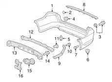 Абсорбер-усилитель бампера HONDA 71570SHJA00