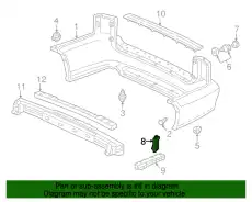кронштейн бампера 71599S0XA01 HONDA