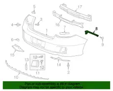 BRACKET, PLASTIC 71593T3LA01 HONDA