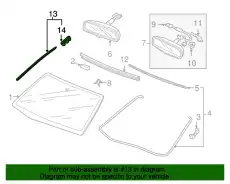 MOULDING ASSY, OUTSIDE 73152SHJA02 HONDA