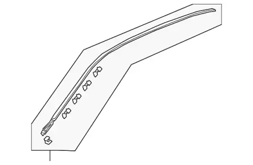 бампера накладка 73152SDAA01 HONDA