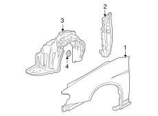 Подкрылок HONDA 74155S5A000