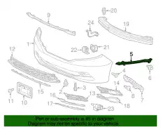 71140TK8A00 COR UP BEAM COMP HONDA
