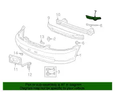 BUMPER, SUPPORT MOUNT 71141S01A01 HONDA