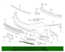 MOULDING ASSY, PLASTIC 71119TK8A50 HONDA