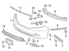 71193TK8A00 КРОНШТЕЙН. ПЛАСТИКОВЫЙ. HONDA