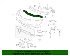 Усилитель бампера HONDA 71170SNAA50