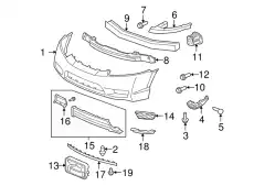Усилитель бампера HONDA 71170SNAA50