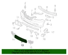 Решетка бампера HONDA 71102SHJA00