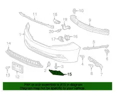 MOULDING ASSY, BUMPER COVER 71103TK8A00 HONDA