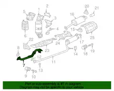 труба выхлопная 18210SNAA01 HONDA