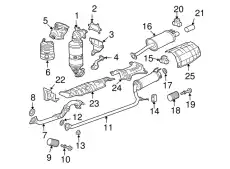 труба выхлопная 18210SNAA01 HONDA