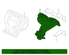 Коллектор выпускной HONDA 18100PNB000