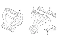 Коллектор выпускной HONDA 18100PNB000