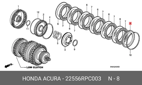 деталь 22556RPC003 HONDA