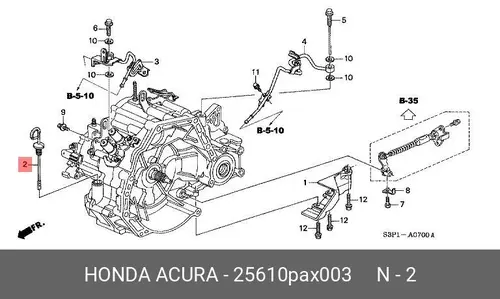 Масляный щуп HONDA 25610PAX003