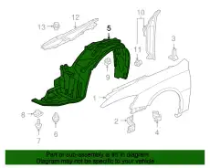 Подкрылок HONDA 74101SDCA00