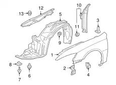 Подкрылок HONDA 74101SDCA00