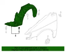 Подкрылок HONDA 74101S0XA00