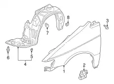 Подкрылок HONDA 74101S0XA00